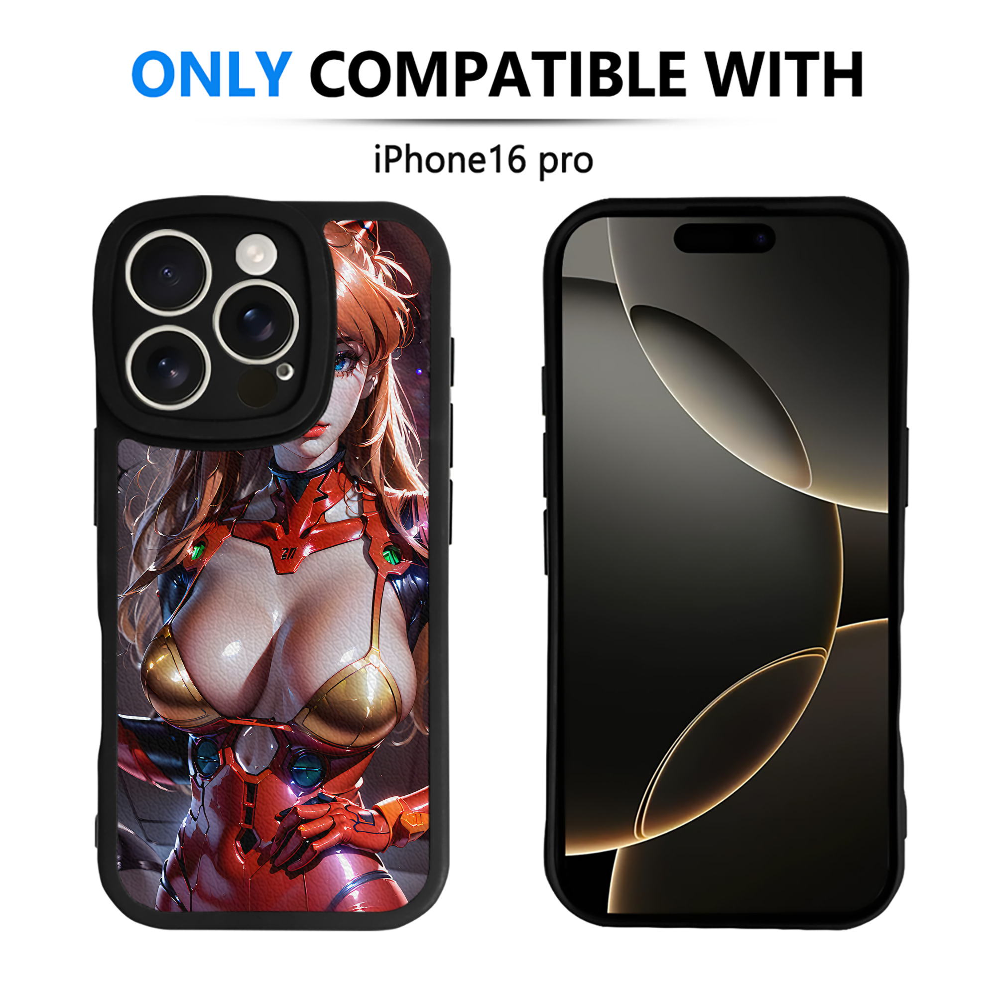 （画像用） EVA 新世紀エヴァンゲリオン 【iPhone 16シリーズ対応】シリコンスマホケース（レザー調） 材質：シリコン